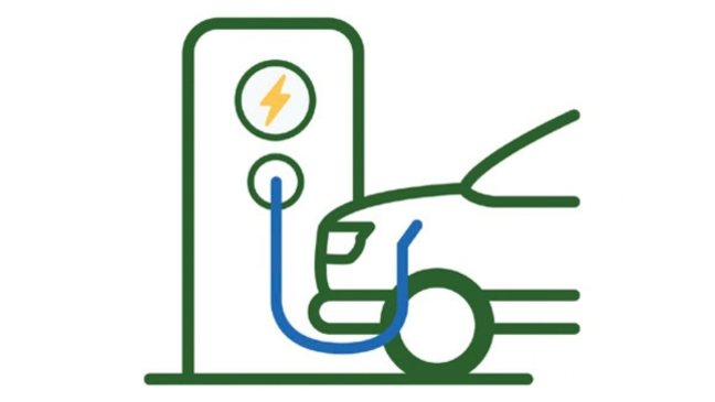 electric vehicle being charged